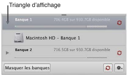 APPLE APERTURE 3.4 - Pour afficher le disque dur affecté à une banque - 1