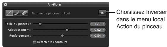 APPLE APERTURE 3.4 - Pour inverser les coups de pinceau d'un ajustement - 2