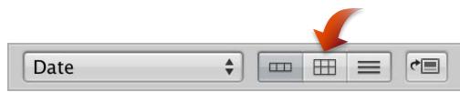 APPLE APERTURE 3.4 - Pour activer la présentation en grille - 1
