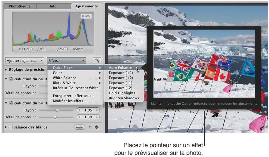 APPLE APERTURE 3.4 - Application d'effets - 1