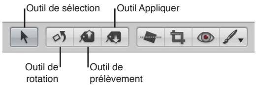 APPLE APERTURE 3.4 - Utilisation des outils d'ajustement disponibles dans la bande d'outils - 1