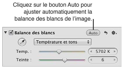 APPLE APERTURE 3.4 - Ajustement automatique de la balance des blancs - 1