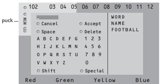PHILIPS 32PW9520 - Selecting a word - 1