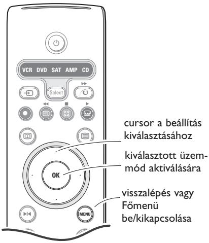 PHILIPS 32PW9520 - Menu hasznalat - 1