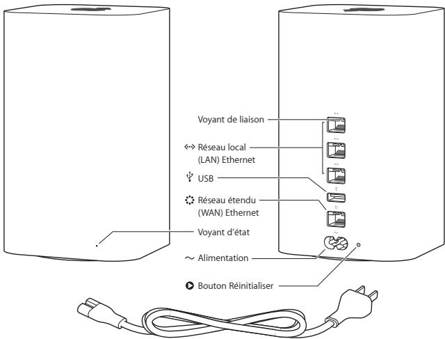APPLE BORNE AIRPORT EXPRESS MC414Z/A - Nous vous remercions pour l'achat de votre borne d'accès AirPort Extreme. Commencez par dire ce guide. - 1
