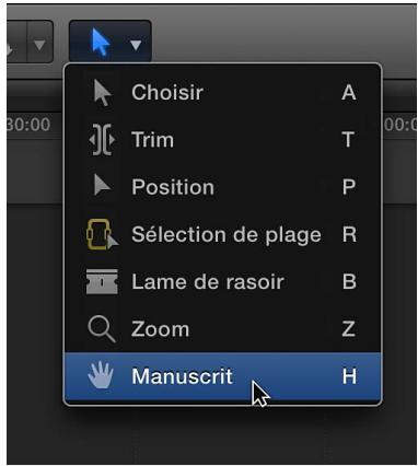 APPLE FINAL CUT PRO X - Adaptation de l'intégralité du contenu de la timeline à la fenêtre - 2