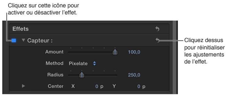 APPLE FINAL CUT PRO X - Réglage d'effets dans final cut pro - 1