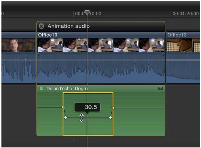 APPLE FINAL CUT PRO X - Ajout automatique d'images clés sur une zone sélectionnée - 4