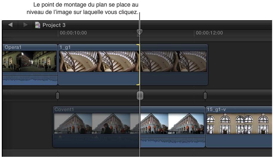 APPLE FINAL CUT PRO X - Ajustement du point de montage entre des plans à l'aide de l'éditeur de précision - 5