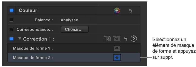 APPLE FINAL CUT PRO X - Suppression d'un masque de forme - 1