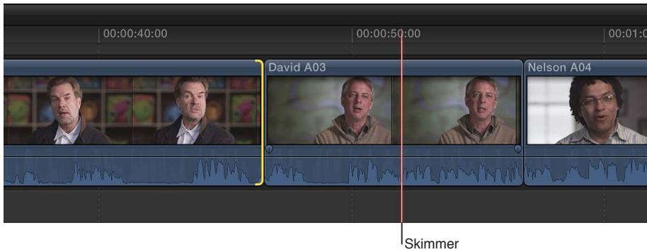 APPLE FINAL CUT PRO X - Déplacement de points de montage vers la tête de lecture - 2