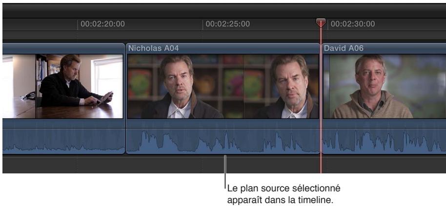 APPLE FINAL CUT PRO X - Remplacement d'un plan par un autre dans votre projet - 4