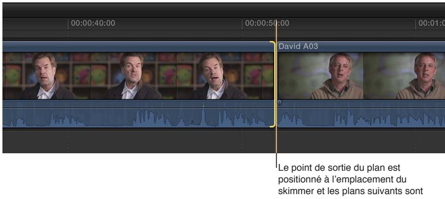 APPLE FINAL CUT PRO X - Déplacement de points de montage vers la tête de lecture - 3