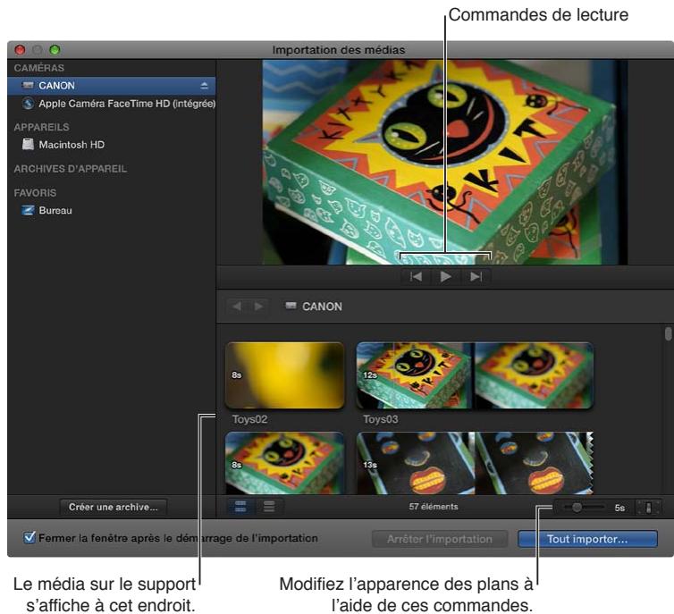 APPLE FINAL CUT PRO X - Archivage du média sur votreamera ou caméscope à système de fichiers - 2