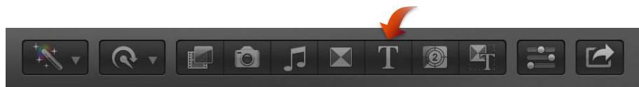APPLE FINAL CUT PRO X - Ajout d'un titre à un plan du projet - 1