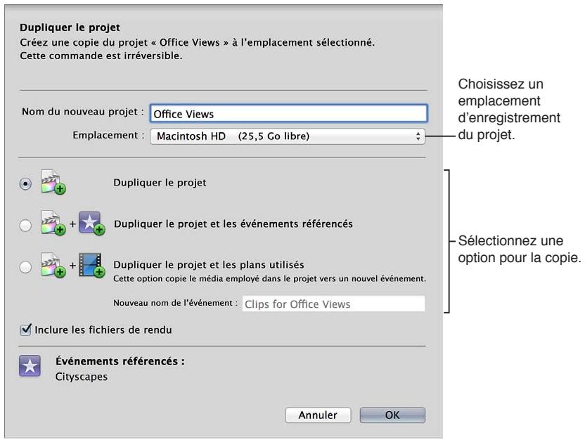 APPLE FINAL CUT PRO X - Copie d'un projet - 1