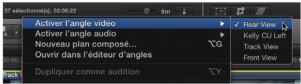 APPLE FINAL CUT PRO X - Passage d'angles sur la timeline - 1
