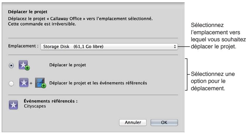 APPLE FINAL CUT PRO X - Déplacement d'un projet - 1
