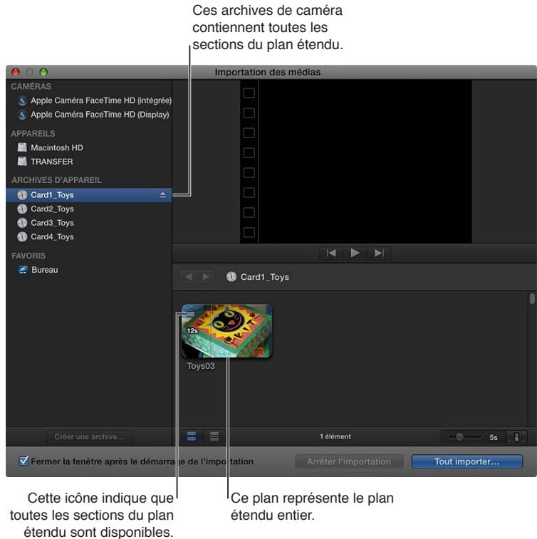 APPLE FINAL CUT PRO X - Importation d'un plan étendu - 1