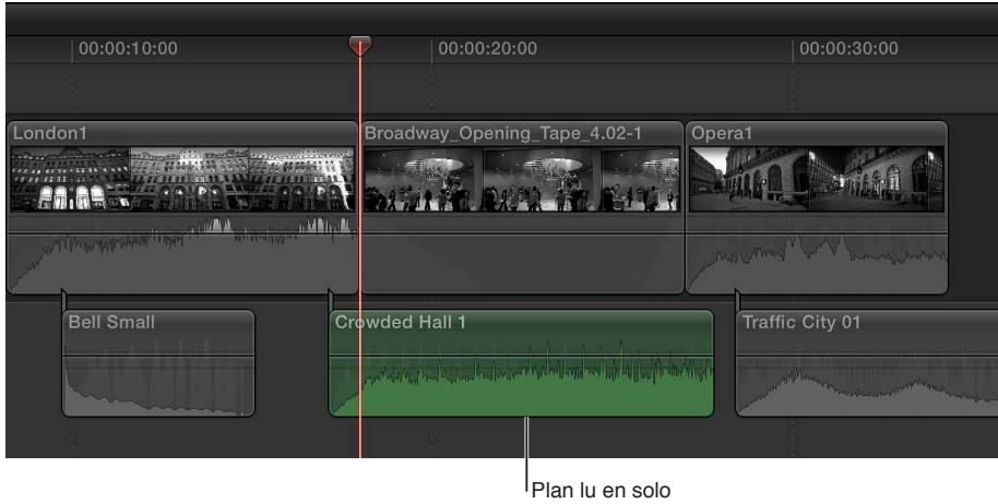 APPLE FINAL CUT PRO X - Solo des plans dans la timeline - 2