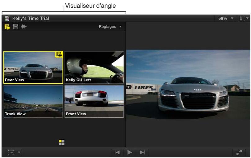 APPLE FINAL CUT PRO X - Coupe et passage d'un angle à l'autre dans le visualiser d'angle - 1