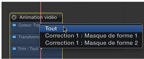 APPLE FINAL CUT PRO X - Affichage des images clés d'étalonnage dans la timeline - 1