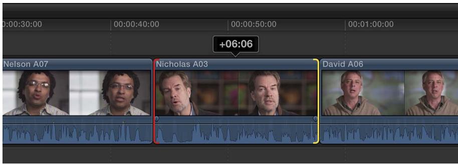 APPLE FINAL CUT PRO X - Coulissement d'un plan dans la timeline - 3