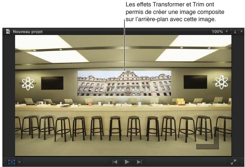APPLE FINAL CUT PRO X - Effets composites sur un arrêté-plan - 2