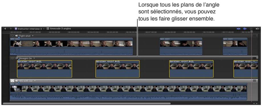 APPLE FINAL CUT PRO X - Réglage manuel de la synchronisation d'un plan multicam - 3