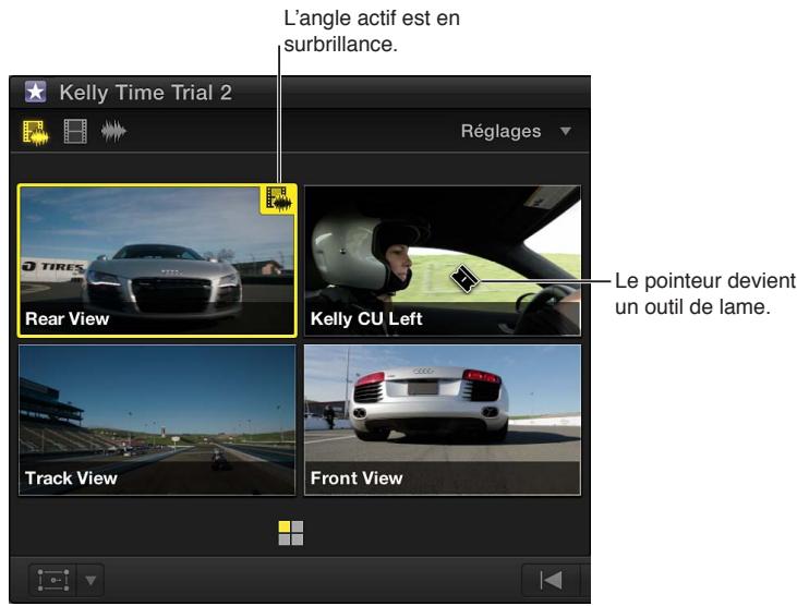 APPLE FINAL CUT PRO X - Coupe et passage d'un angle à l'autre dans le visualiser d'angle - 1