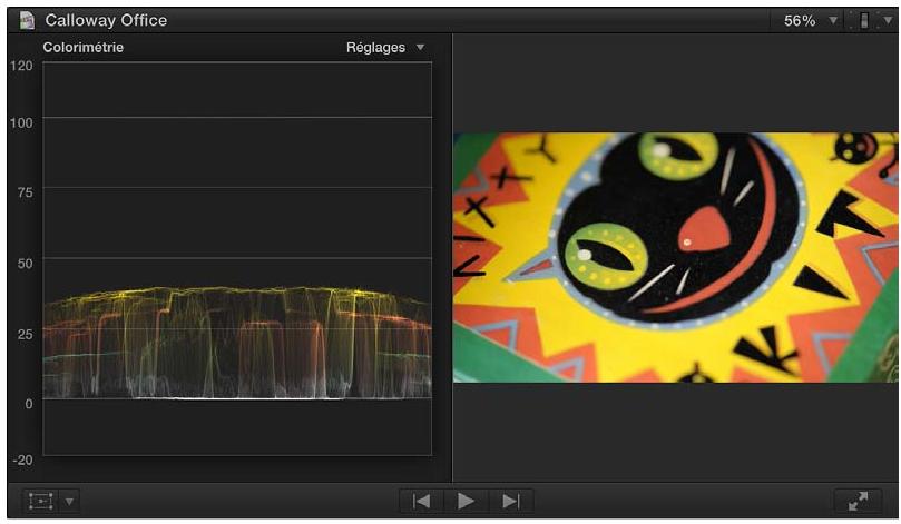 APPLE FINAL CUT PRO X - Options d'affichage de l'oscilloscope - 4