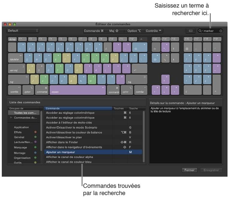 APPLE FINAL CUT PRO X - Affichage des raccourcis clavier - 3