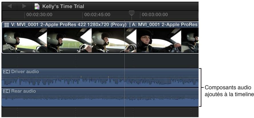 APPLE FINAL CUT PRO X - Exemple : ajout ou suppression des composants audio d'un plan multicam - 6