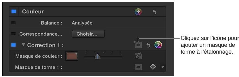 APPLE FINAL CUT PRO X - Ajout d'un masque de forme à un masque de couleur - 1