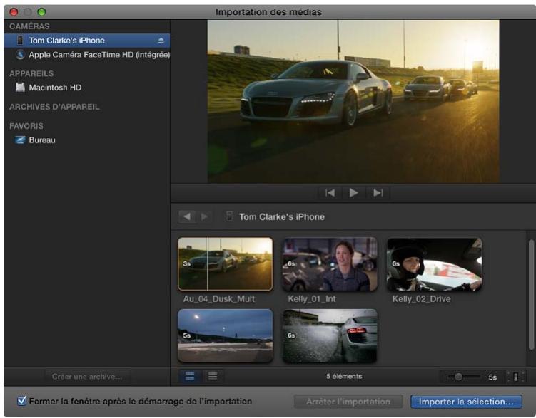 APPLE FINAL CUT PRO X - Importation à partir d'un iphone, d'un ipad ou d'un ipod touch - 2