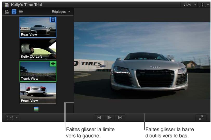 APPLE FINAL CUT PRO X - Ajustement de l'affichage du visualiser d'angle - 2