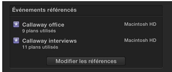 APPLE FINAL CUT PRO X - Définition de l'ordre de référencement d'événements par un projet - 3