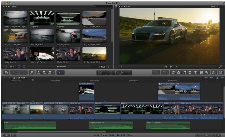 APPLE FINAL CUT PRO X - Notions élémentaires final cut pro - 1