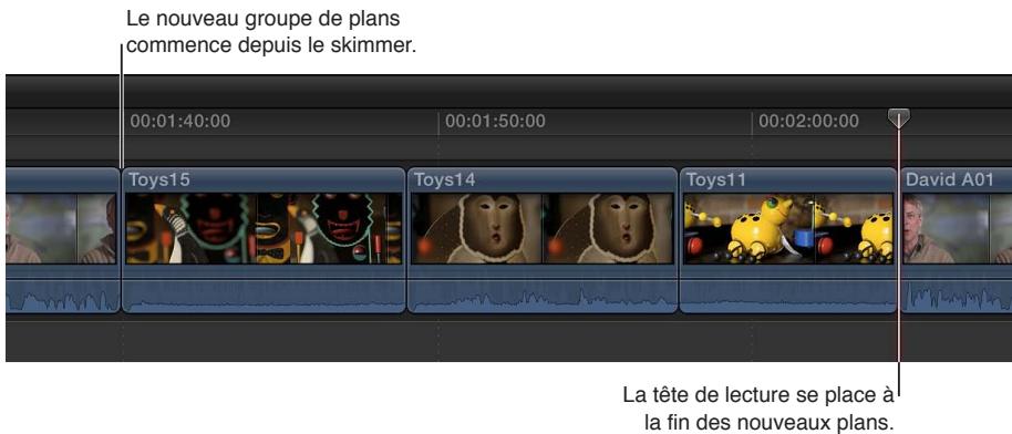 APPLE FINAL CUT PRO X - Exemple : réalisation d'un montage à trois points à rebours - 6