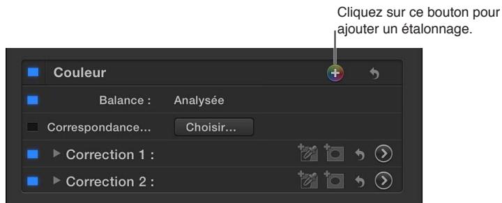 APPLE FINAL CUT PRO X - Application de plusieurs étalonnages à un plan - 1