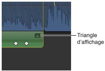 APPLE FINAL CUT PRO X - Ajustement des images clés dans l'éditeur d'animation audio - 2