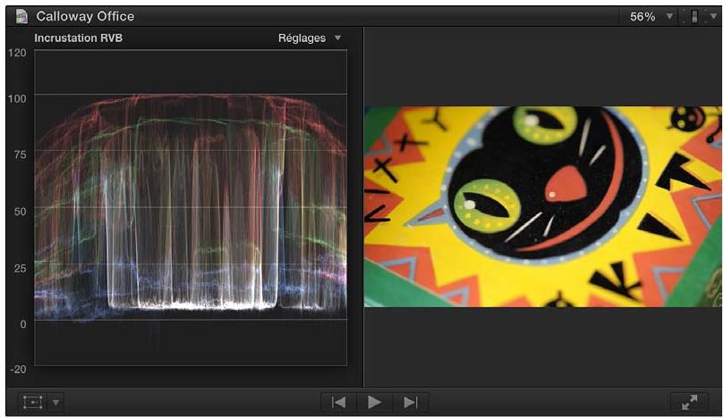 APPLE FINAL CUT PRO X - Options d'affichage de l'oscilloscope - 3