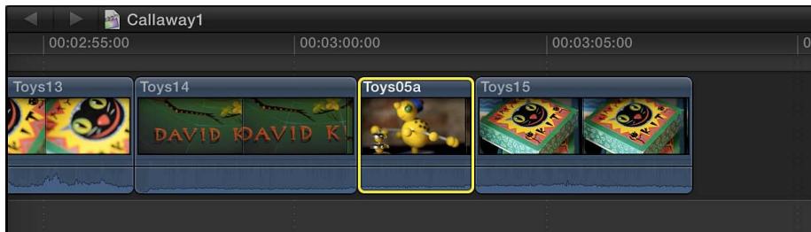 APPLE FINAL CUT PRO X - Gissement de plans depuis et vers le scénario principal - 2