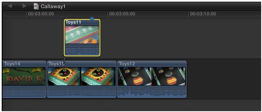 APPLE FINAL CUT PRO X - Gissement de plans depuis et vers le scénario principal - 4