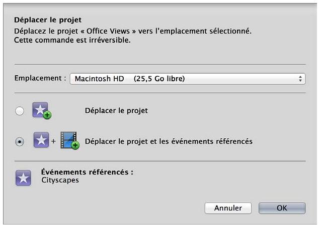 APPLE FINAL CUT PRO X - Déplacement d'un projet et de ses événements référencés vers un autre ordinateur - 2