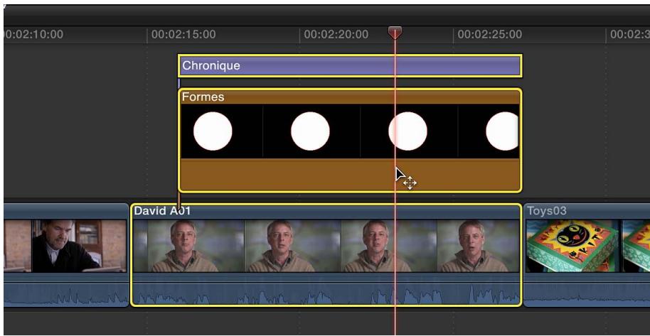 APPLE FINAL CUT PRO X - Coupe de plusieurs plans sélectionnés à la fois - 1