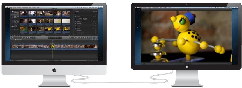 APPLE FINAL CUT PRO X - Affichage du visualiser sur un second moniteur - 1