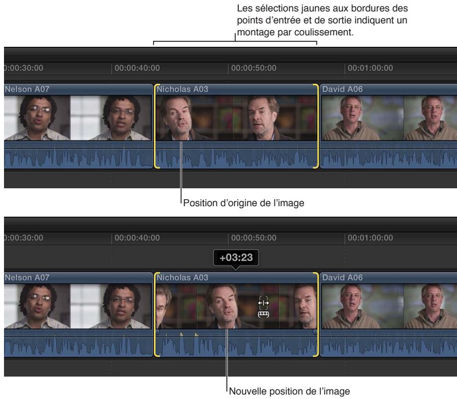 APPLE FINAL CUT PRO X - Coulissement d'un plan dans la timeline - 2
