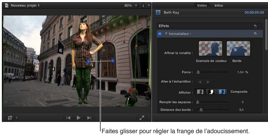 APPLE FINAL CUT PRO X - Ajustement de l'effet d'incrustation chromatique - 2