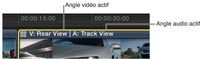 APPLE FINAL CUT PRO X - Affichage du nom des angles vidéo et audio actifs sur la timeline - 1